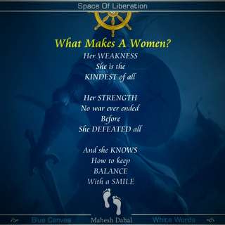 Image for the poem What Makes A Women?