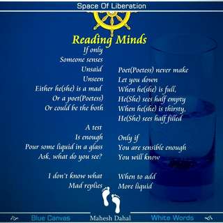 Image for the poem READING MINDS