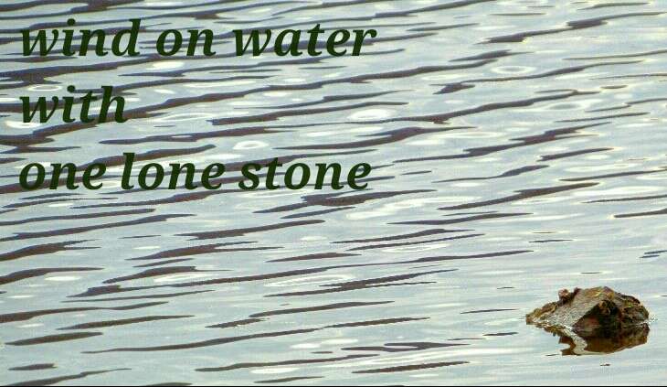 Visual Poem haiga #4 ... stone