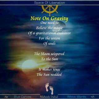 Image for the poem Note On Gravity