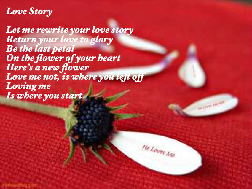 Visual Poem Love Story