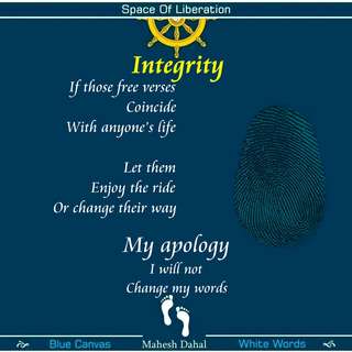 Image for the poem Integrity