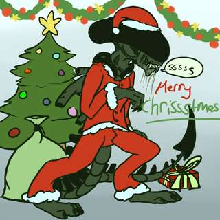 Image for the poem Santa Claus is Coming to Town: Xeno Style