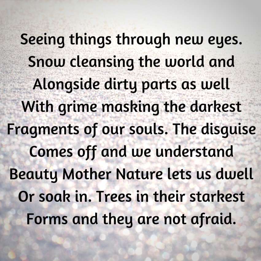 Winter Snow - Visual Poetry