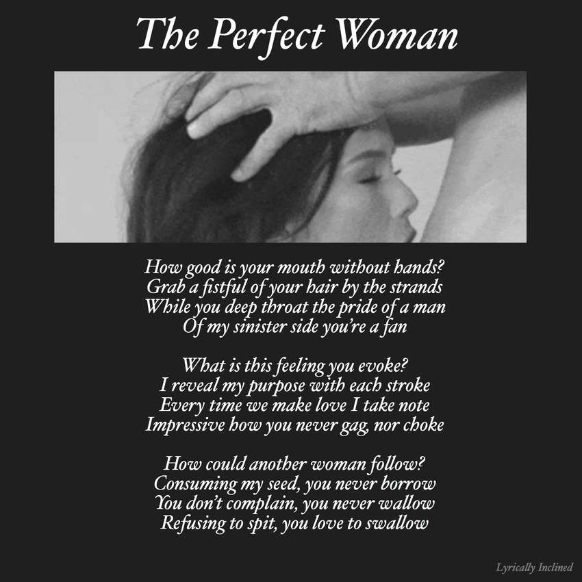 Visual Poem The Perfect Woman 