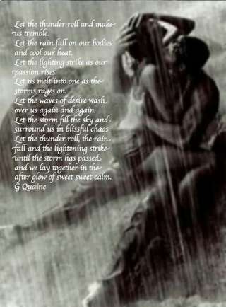 Image for the poem Standing Outside in the Rain