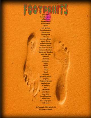 Image for the poem footprints