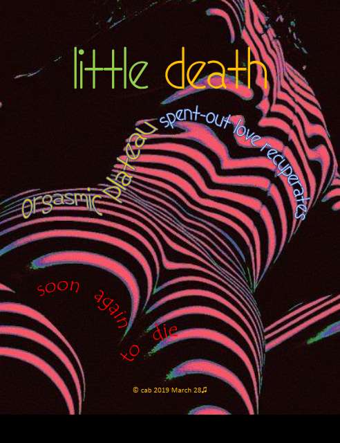 Visual Poem little death