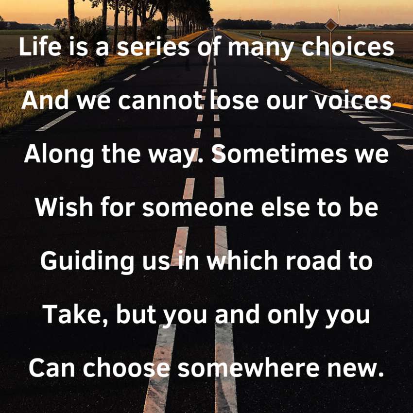 Observational Poems : Life's Choices - Visual Poetry : DU Poetry