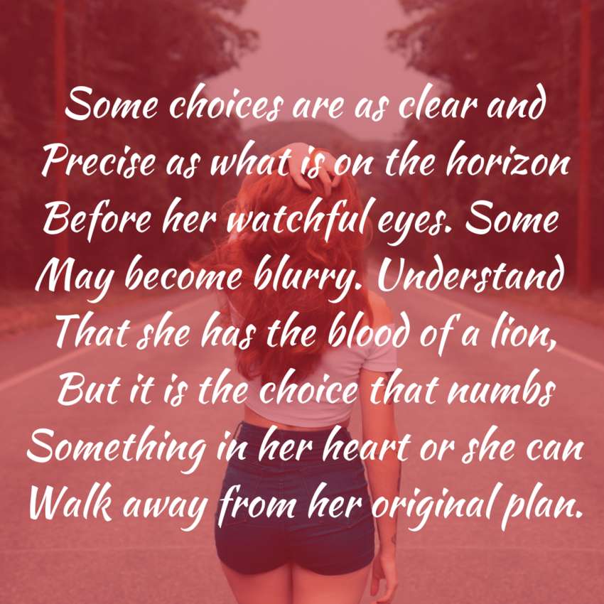 Her Choice - Visual Poetry