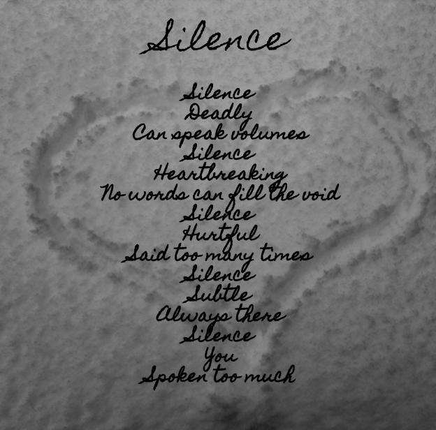 Visual Poem Silence