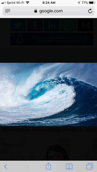 Image for the poem A Tsunami Wave 