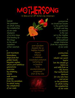 Image for the poem mothersong