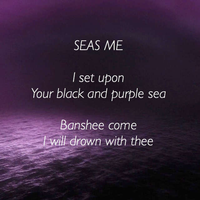 Visual Poem SEAS ME