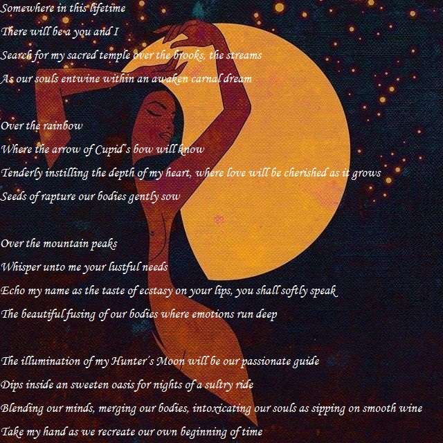 Visual Poem Romancing The Moonlight