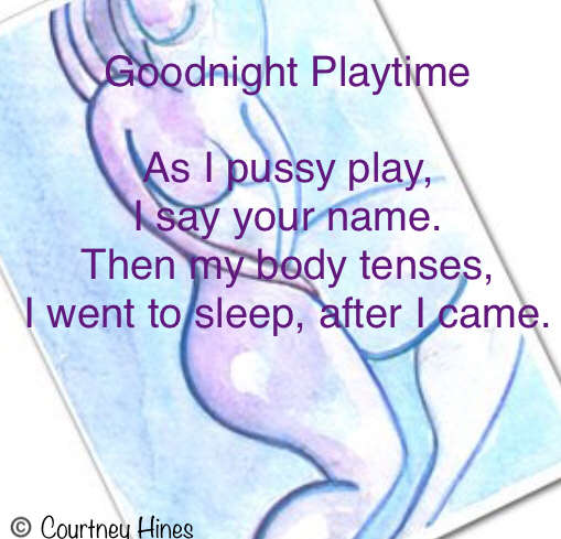 Visual Poem Goodnight Playtime 