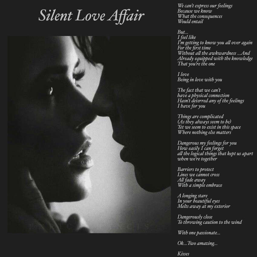 Visual Poem Silent Love Affair 