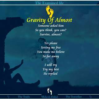 Image for the poem Gravity Of Almost