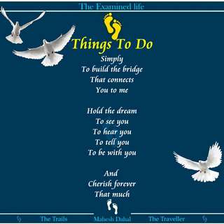 Image for the poem Things To Do