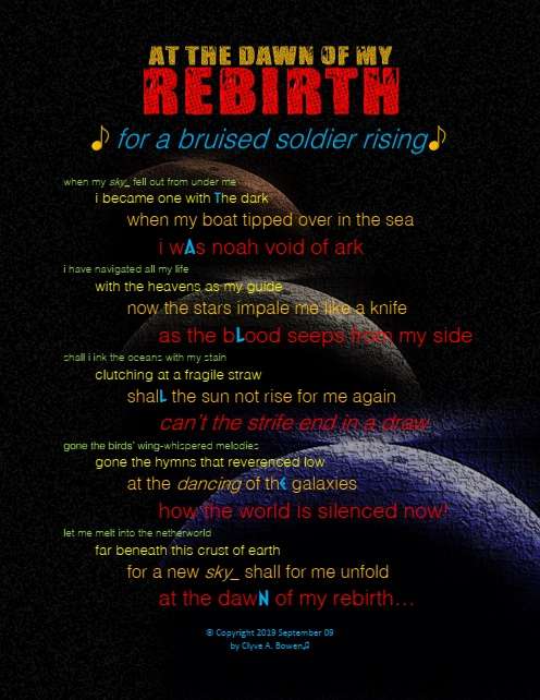 Visual Poem at the dawn of my rebirth - Visual Version