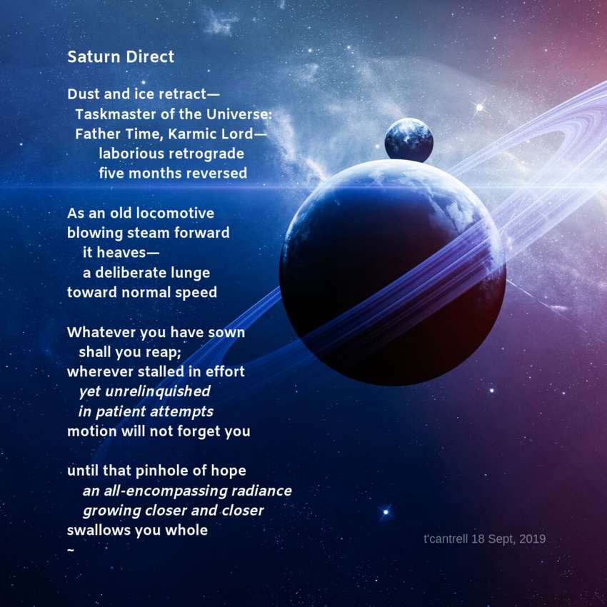 Visual Poem Saturn Direct 