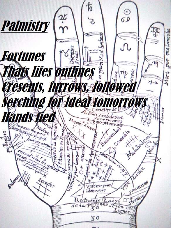 Palmistry # cinquain