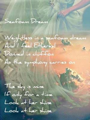 Visual Poem Seafoam Dream