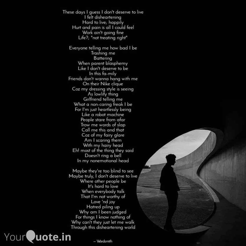 Dark Poems : HURT AND PAIN : DU Poetry