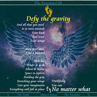 Image for the poem Defy the gravity