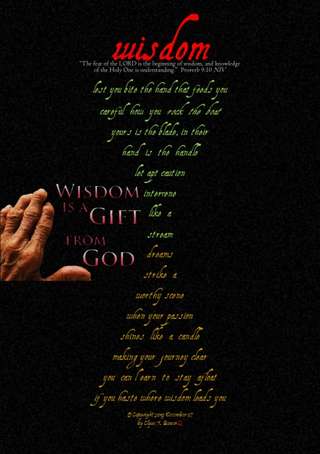 Image for the poem where WISDOM leads