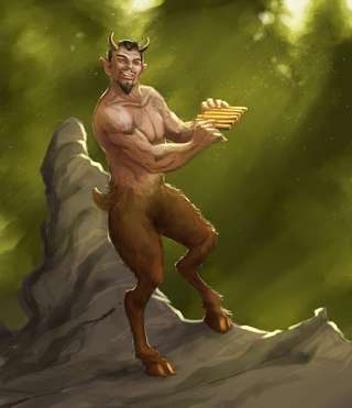 Image for the poem Salient Satyr Scrunching