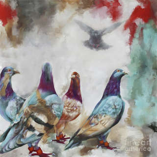Image for the poem Pigeons 