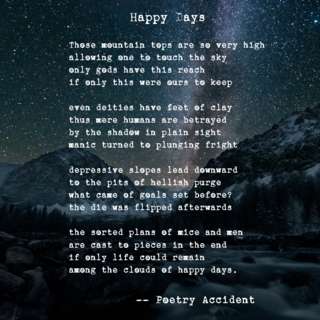 Image for the poem Happy Days