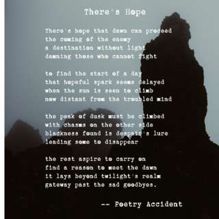 Image for the poem Theres Hope