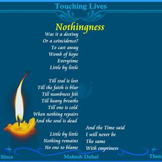 Image for the poem Nothingness