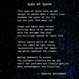 Image for the poem Span of Space