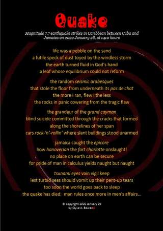 Image for the poem quake