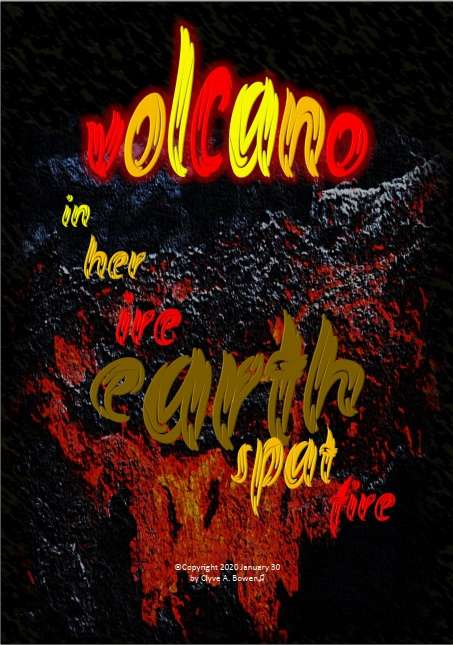 Visual Poem volcano