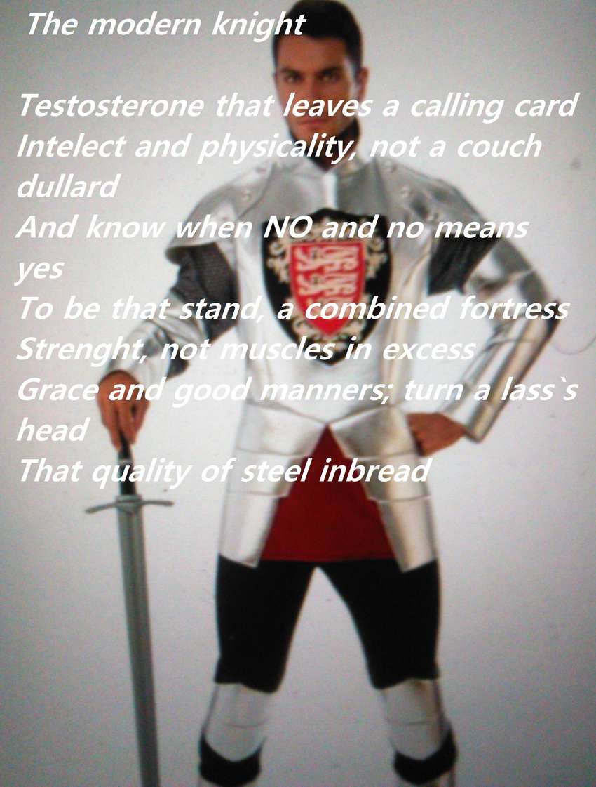Visual Poem  Modern Knight