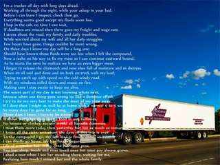 Image for the poem A Truckers Life