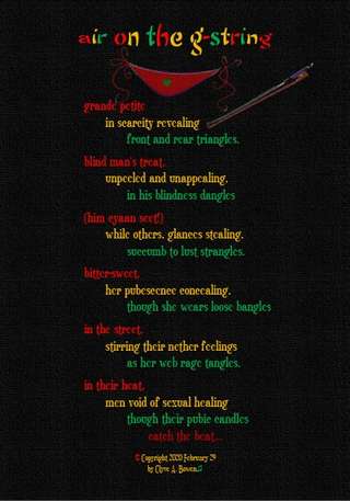 Image for the poem air on the g-string