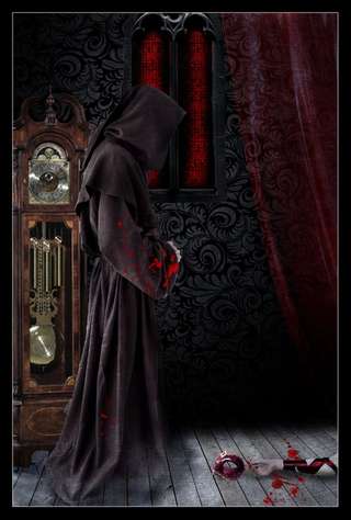 Image for the poem THE TELL-TALE TRAGEDY : CRIMSON DELIRIUM