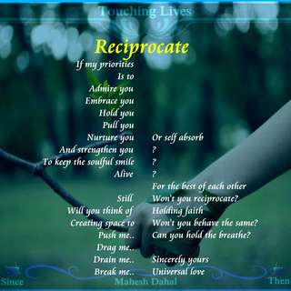 Image for the poem Reciprocate