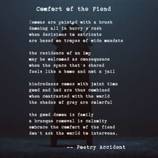 Image for the poem Comfort of the Fiend