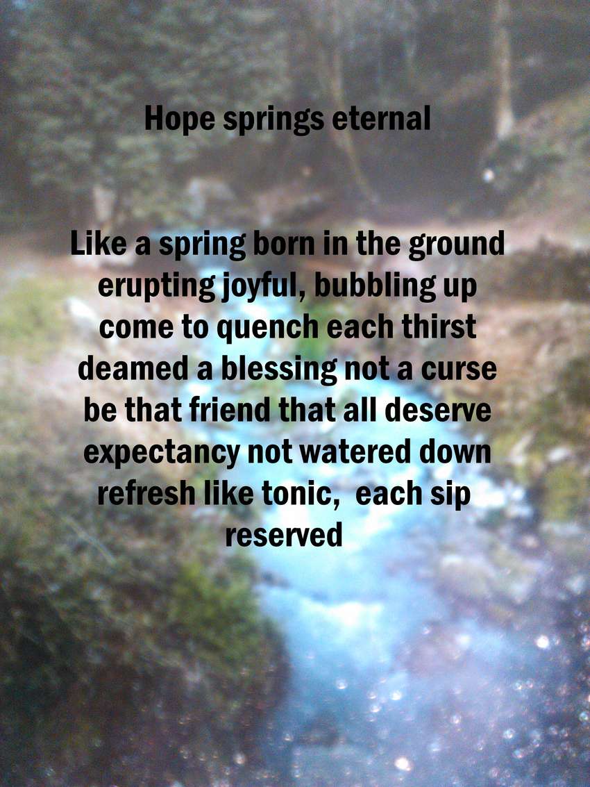 Visual Poem Hope