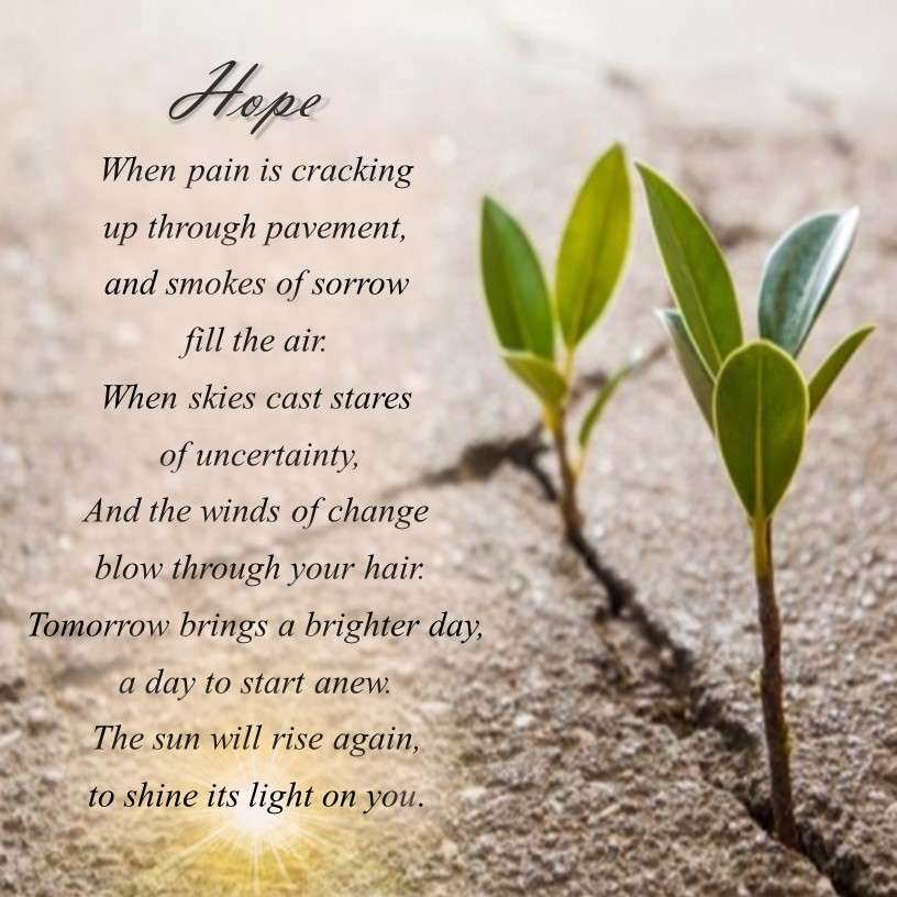 Upbeat Inspirational Poems : Hope : DU Poetry