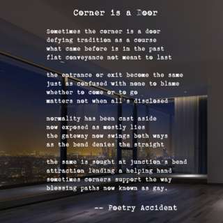 Image for the poem Corner is a Door