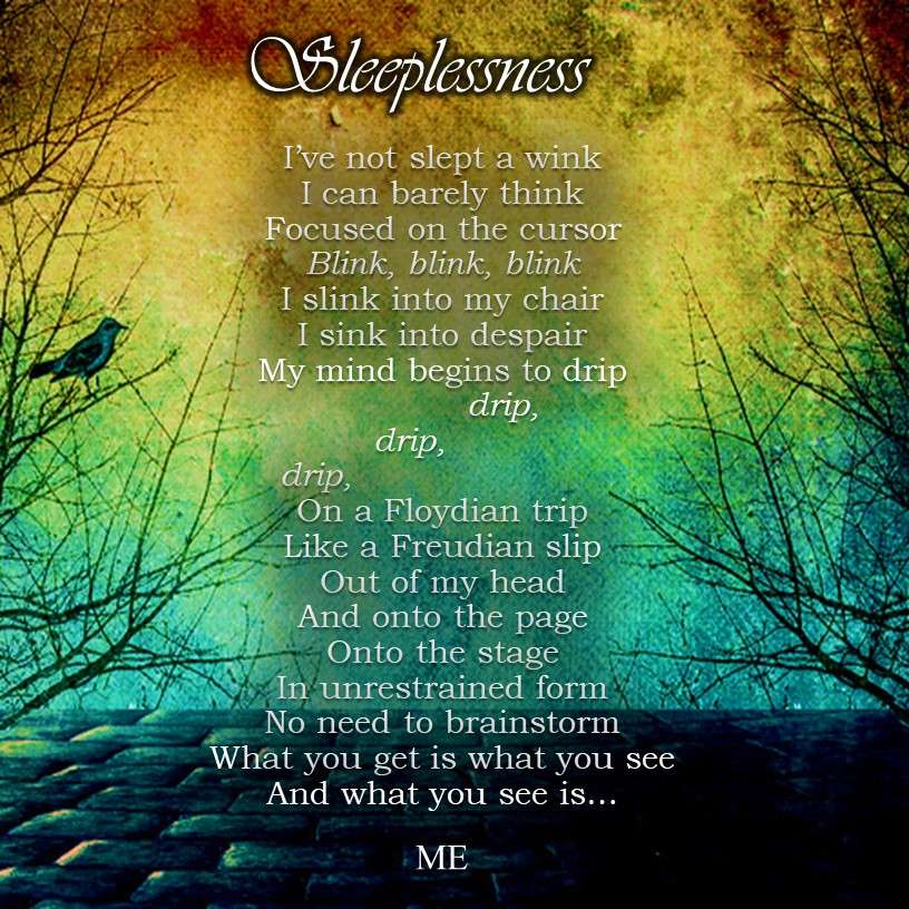 Visual Poem Sleeplessness