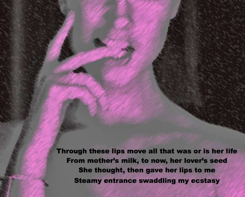 Visual Poem Through These Lips