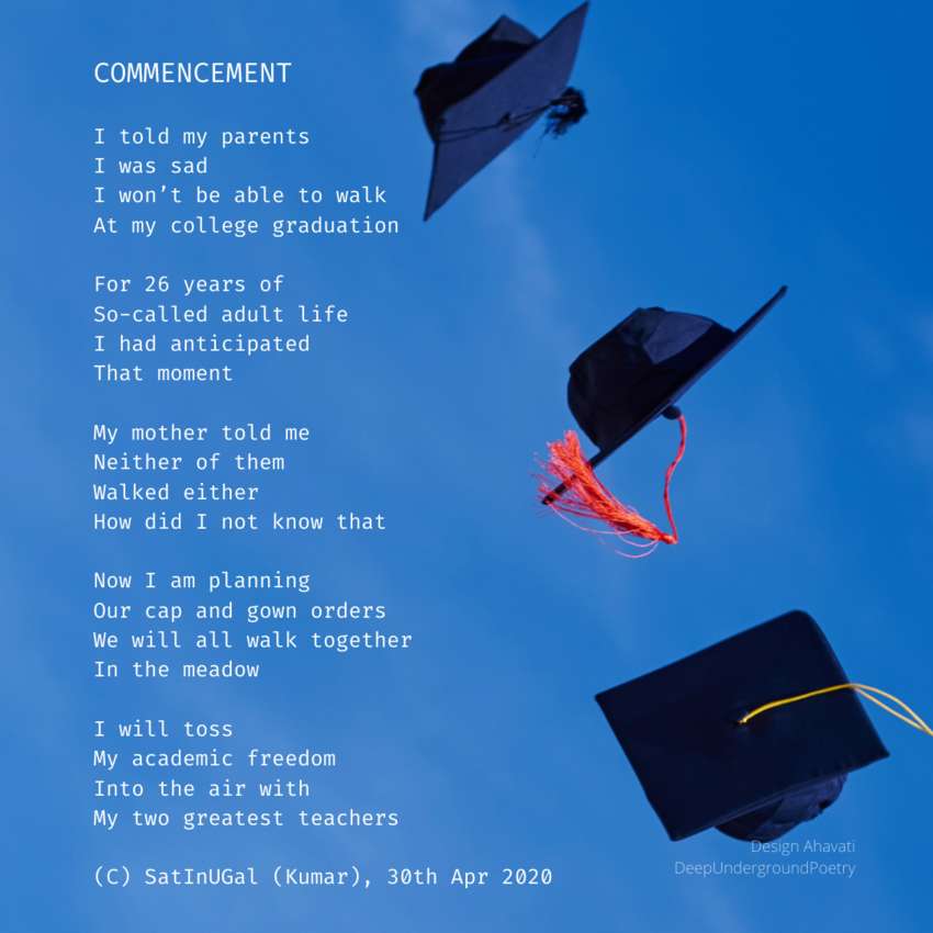 Visual Poem COMMENCEMENT